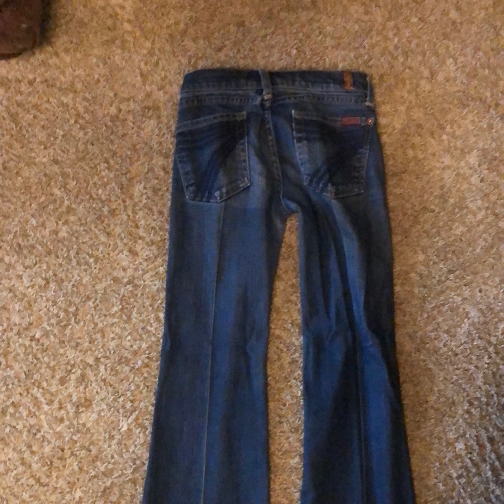 Seven for all mankind dojo flare 24 waist and 28.5 inseam
